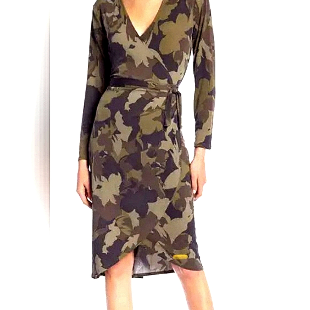 Camo Wrap Dress - NWT